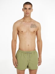 Tommy Hilfiger Green Drawstring Label Swim Shorts - Image 1 of 6