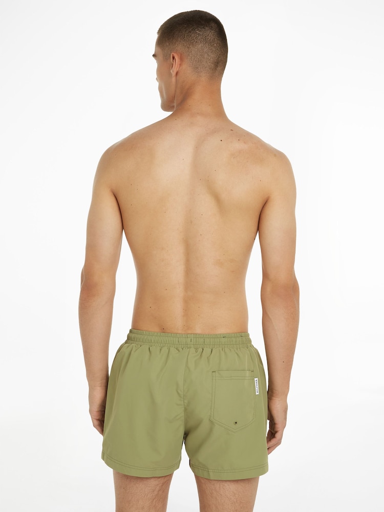 Tommy Hilfiger Green Drawstring Label Swim Shorts - Image 2 of 6