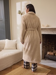 Neutral Supersoft Dressing Gown - Image 3 of 8