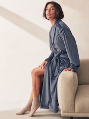 Azul marino - Bata ribeteada supersuave - Imagen 1 de 7