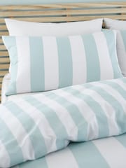 Catherine Lansfield Seafoam Cove Stripe Reversible Duvet Cover Set - Image 3 of 4