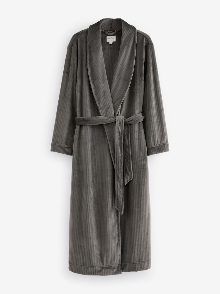 Gris antracita - Bata ribeteada supersuave - Imagen 1 de 3