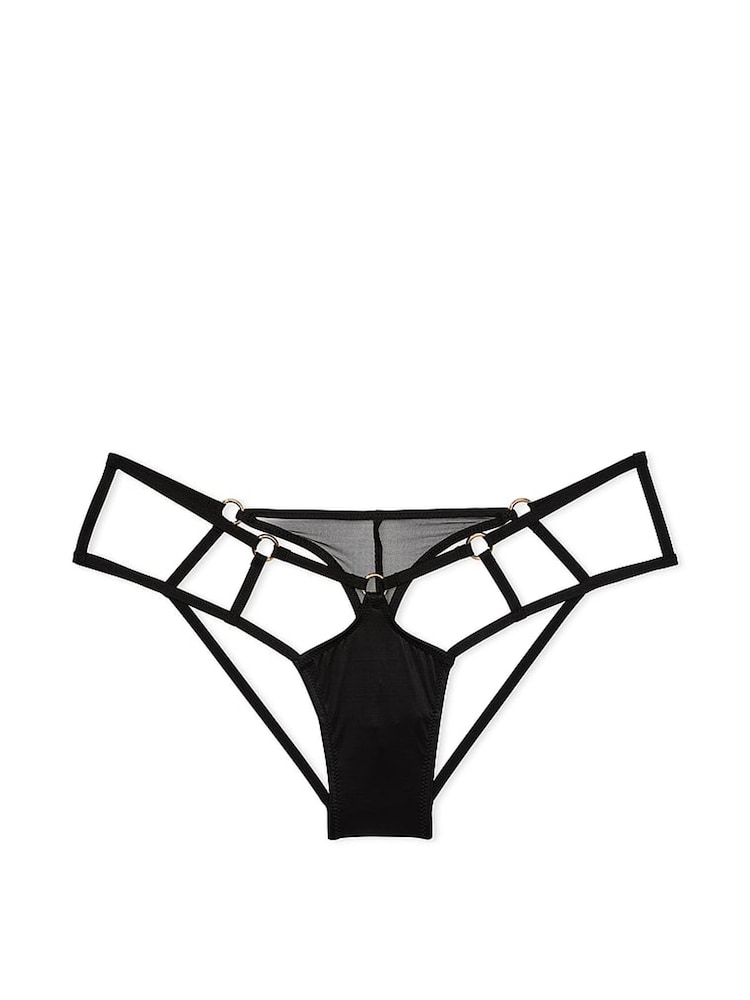 Victoria's Secret Black Strappy Cheeky Knickers - Image 3 of 3