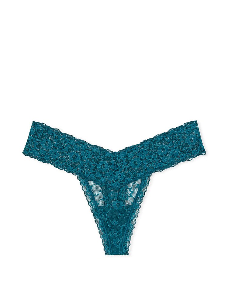 Victoria's Secret Dark And Stormy Blue Thong Knickers - Image 3 of 3