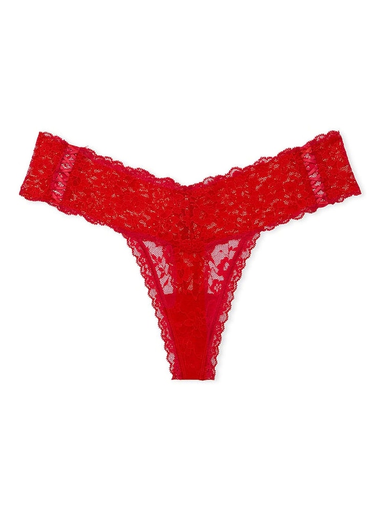 Victoria's Secret Lipstick Red Thong Knickers - Image 3 of 3