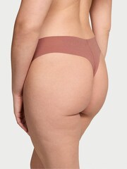 Victoria's Secret Vintage Rose Pink Script Thong Knickers - Image 2 of 3