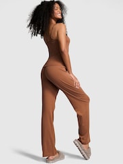 Victoria's Secret PINK Nude Caramel Cami Long Pyjama Set - Image 2 of 3