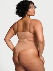 Victoria's Secret Toffee Nude FeatherSoft™ BODYWEAR Lightly Lined Bodysuit - Image 2 of 3