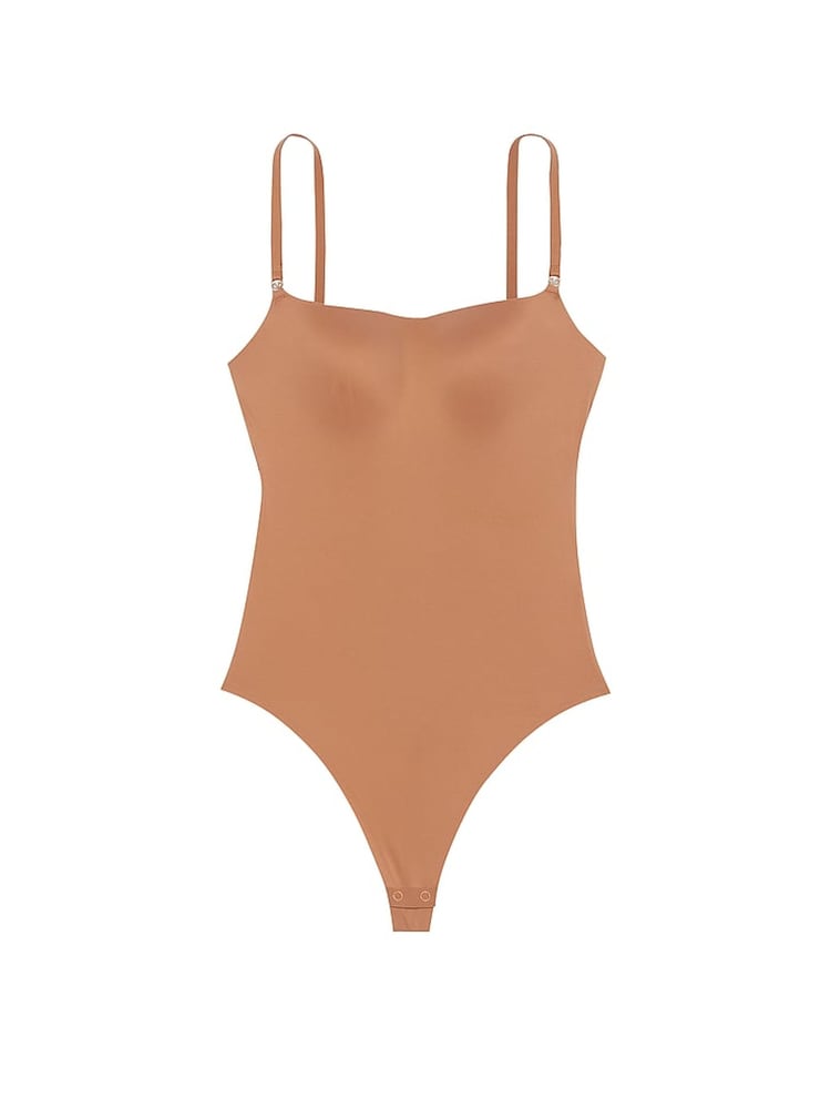 Victoria's Secret Toffee Nude FeatherSoft™ BODYWEAR Lightly Lined Bodysuit - Image 3 of 3