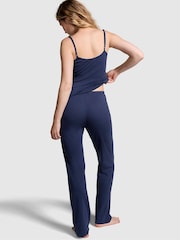 Victoria's Secret PINK Blue Midnight Navy Cami Long Pyjama Set - Image 2 of 3