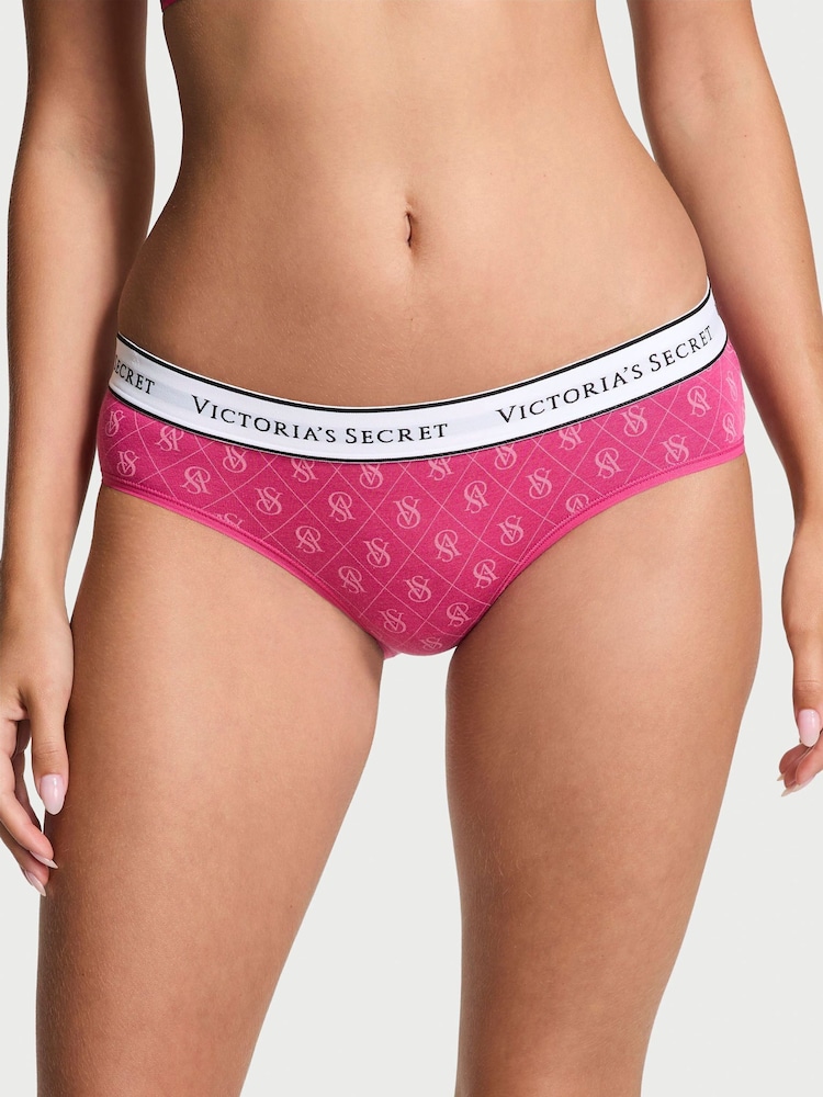 Victoria's Secret Luscious Rose Pink Shine Hipster Knickers - Image 1 of 3 Victoria's Secret Luscious Rose Pink Shine Hipster Knickers - Image 1 of 3