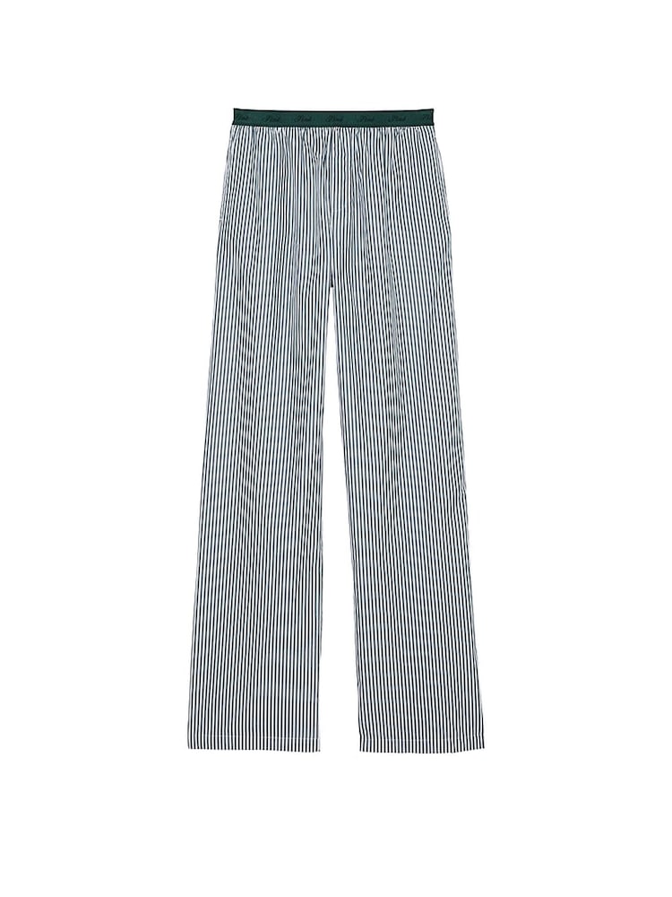 Victoria's Secret PINK Green Forest Stripe Trouser Pyjama Bottoms - Image 3 of 3