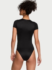 Victoria's Secret Black FeatherSoft™ BODYWEAR Short-Sleeve Bodysuit - Image 2 of 3
