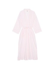 Victoria's Secret Pretty Blossom Pink Stripes Modal Long Robe - Image 3 of 4