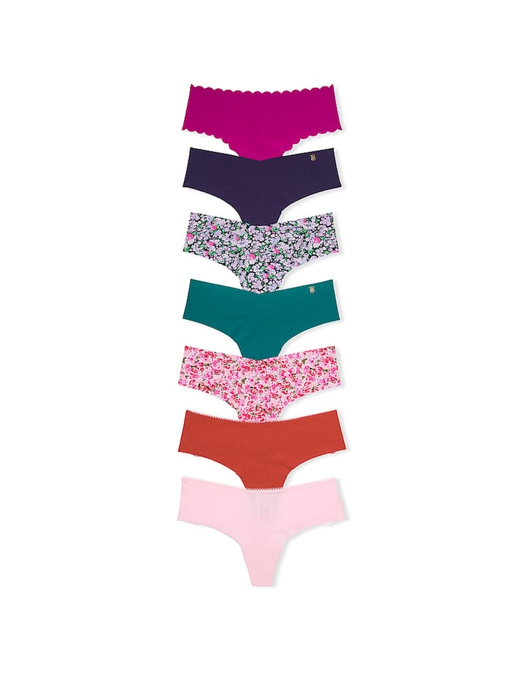 Victoria's Secret Navy/Purple/Blue/Pink/Green Thong 7 Pack Knickers - Image 1 of 3 Victoria's Secret Navy/Purple/Blue/Pink/Green Thong 7 Pack Knickers - Image 1 of 3