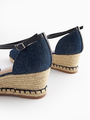 Denim Extra Wide Fit Forever Comfort® Closed Toe Wedges - Image 2 of 4