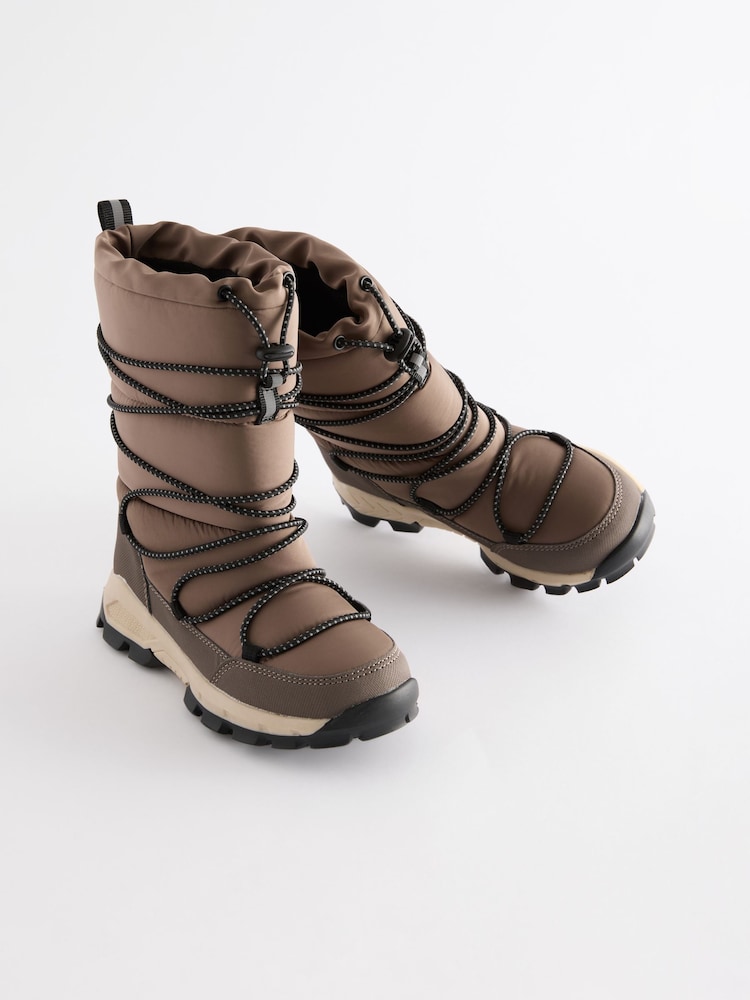 Neutro - Botas de nieve impermeables con cordones elásticos - Imagen 1 de 6 Neutro - Botas de nieve impermeables con cordones elásticos - Imagen 1 de 6