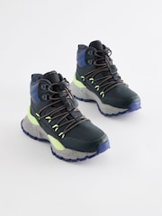 Blau - Water Resistant Pull-On Sporty Hiker Boots - Bild 1 von 5