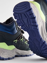 Blau - Water Resistant Pull-On Sporty Hiker Boots - Bild 3 von 5