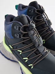 Blau - Water Resistant Pull-On Sporty Hiker Boots - Bild 4 von 5
