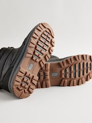Black Quilted Waterproof Snow Boots - Image 7 of 7