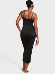 Victoria's Secret Black Maxi Feathersoft Essentials Slip Dress - Image 2 of 4
