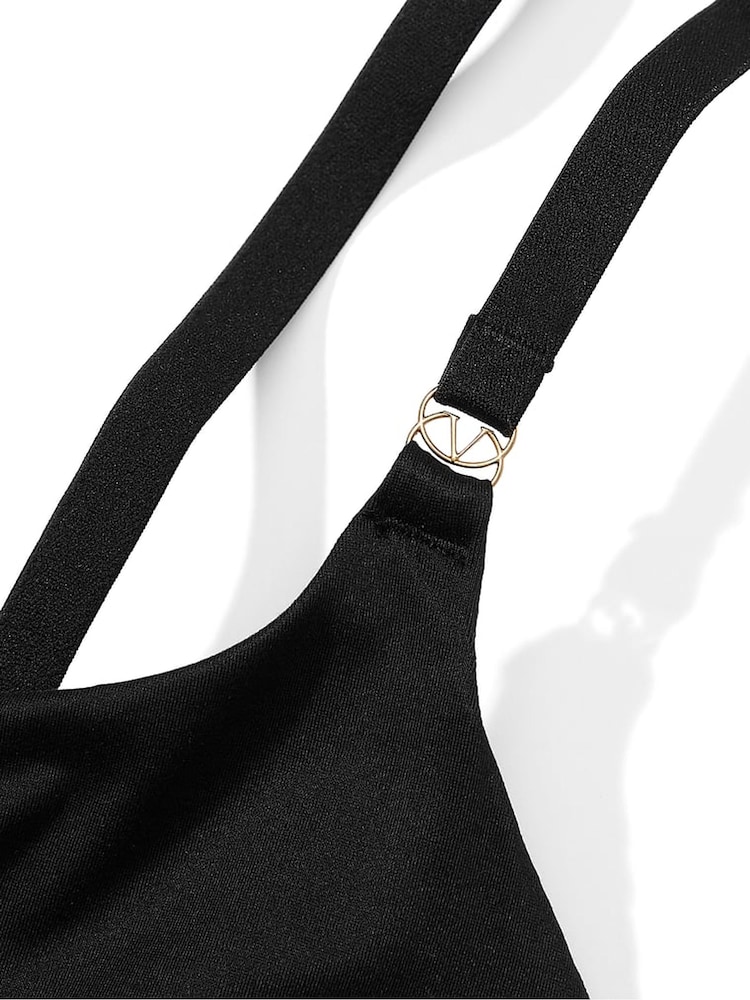 Victoria's Secret Black Maxi Feathersoft Essentials Slip Dress - Image 4 of 4