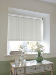 Shabby Chic by Rachel Ashwell® Sage Cottage Stripe Made to Measure Roller Blinds - Image 2 of 6