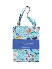 Matthew Williamson Blue Heritage Butterfly 100% Cotton Sateen Duvet Cover Set - Image 7 of 7