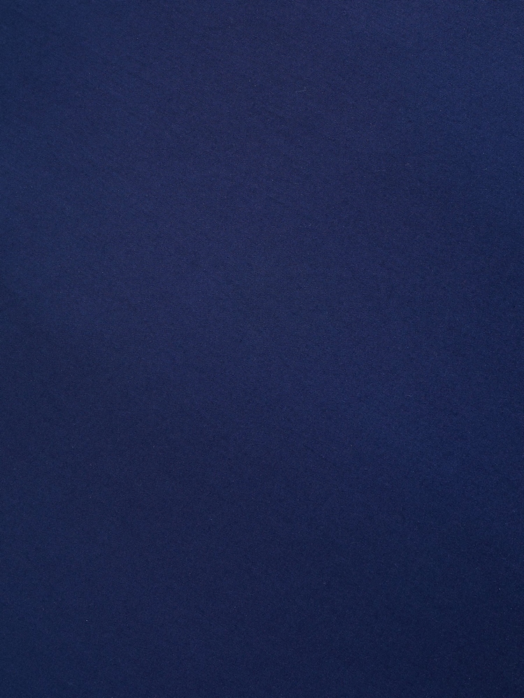 Bianca Navy Blue 200 Thread Count 100% Cotton Percale Extra Deep Fitted Sheet - Image 4 of 4
