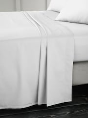 Bianca Dove Grey 400 Thread Count 100% Cotton Sateen Flat Sheet - Image 1 of 2