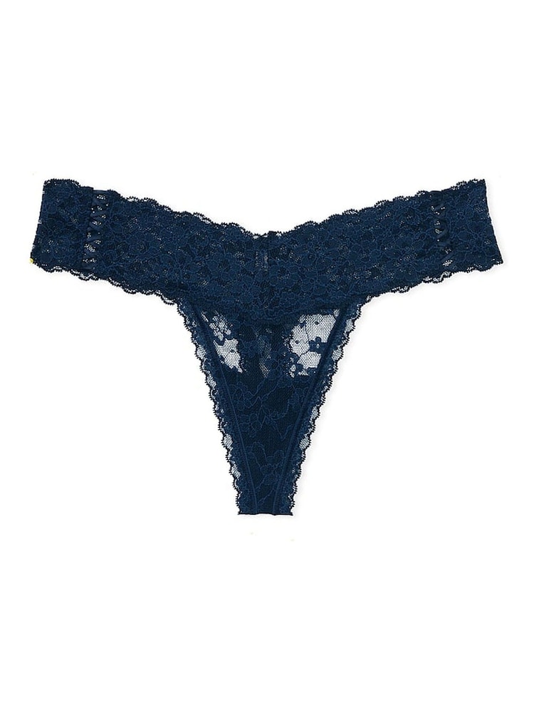 Victoria's Secret Noir Navy Blue Thong Knickers - Image 3 of 3