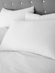 Catherine Lansfield White Brushed 100% Cotton Duvet Cover Set - Image 2 of 3