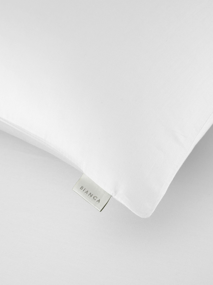 Bianca White 400 Thread Count 100% Cotton Sateen Duvet Cover Set - Image 3 of 3