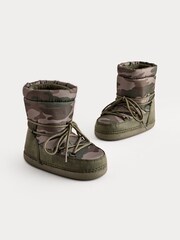 Tarnmuster, Grün - Gefütterte Winterstiefel - Bild 1 von 6