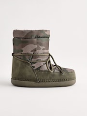 Tarnmuster, Grün - Gefütterte Winterstiefel - Bild 2 von 6