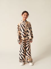 River Island Natural Girls Shell Print Shirt - Image 1 of 5