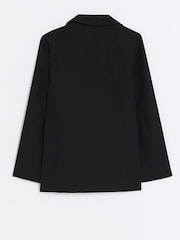 River Island Black Girls Rolled Sleeve Blazer - Image 2 of 4