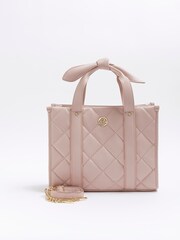 River Island Pink Girls Quilted Shopper Bag - Image 1 of 5