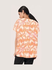 Soaked in Luxury Multi Dusine Short Sleeve V-Neck Blouse - Image 2 of 5