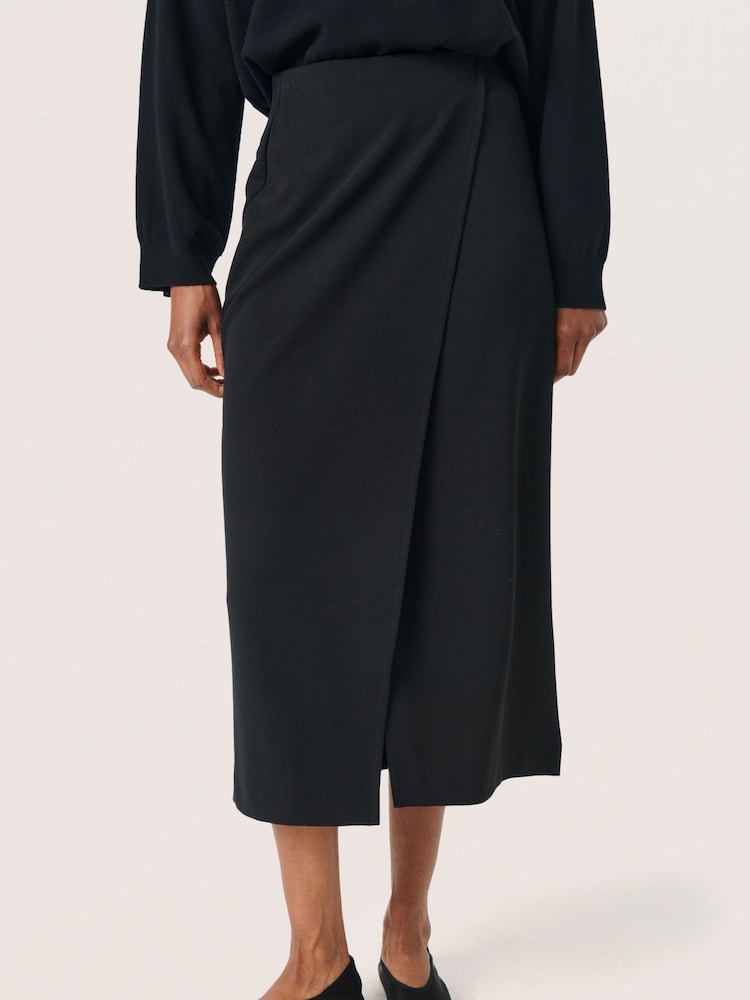 Soaked in Luxury Slim Fit Bea Black Skirt - Image 1 of 6 Soaked in Luxury Slim Fit Bea Black Skirt - Image 1 of 6