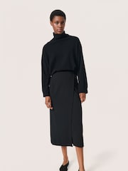 Soaked in Luxury Slim Fit Bea Black Skirt - Image 3 of 6