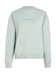 Calvin Klein Green Logo Sweatshirt - Image 1 of 5