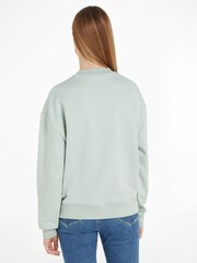 Calvin Klein Green Logo Sweatshirt - Image 4 of 5