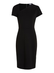 Calvin Klein Black Scuba Crepe Open Neck Dress - Image 4 of 6