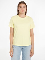 Calvin Klein Yellow Crew Neck T-Shirt - Image 1 of 6