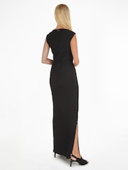 Calvin Klein Black Maxi Shift Dress - Image 2 of 4