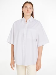 Calvin Klein White Oversize Cotton Shirt - Image 1 of 6
