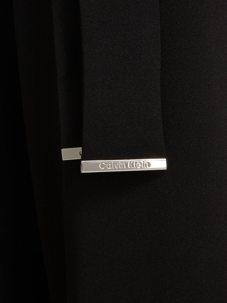 Calvin Klein Black Scuba Crepe Jumpsuit - Image 3 of 3
