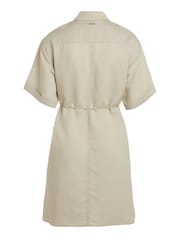 Calvin Klein Natural Linen Shirt Dress - Image 5 of 6